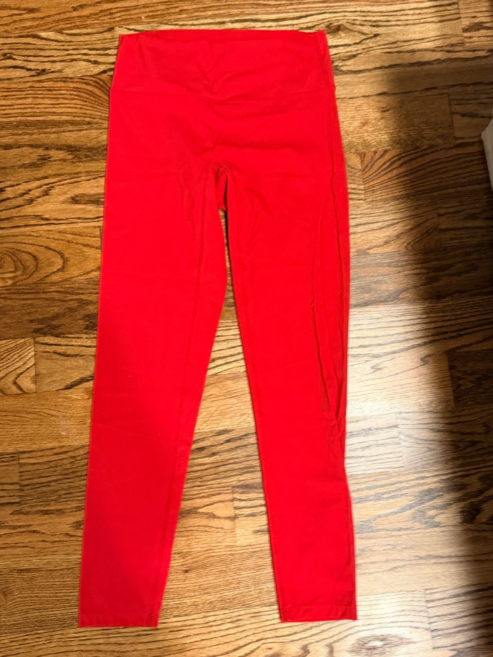 High-Waist Red Performance Leggings